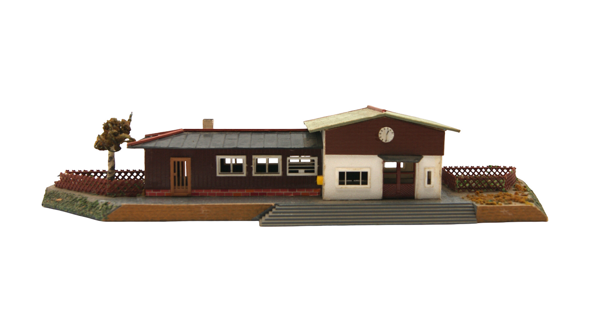 OWO Bahnhof Bad Goldach H0 1:87 DDR Vintage mit Bahnsteig