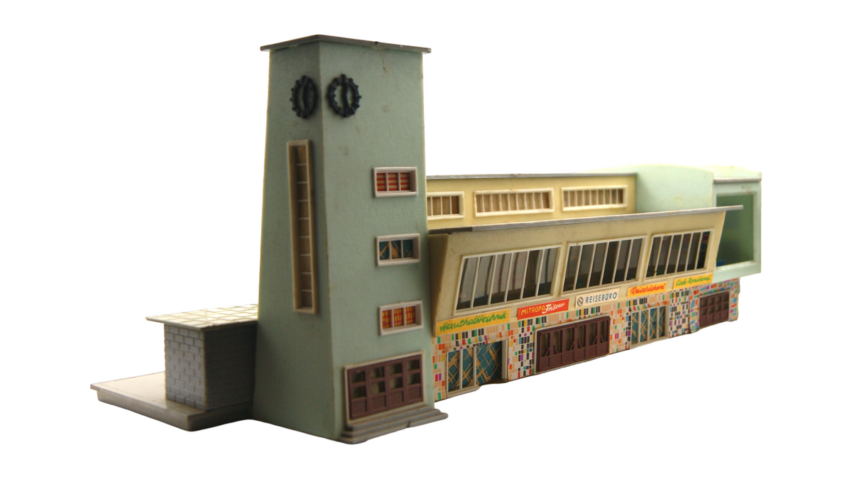 OWO/VERO Bahnhof Warna DDR Großbahnhof mit Uhrturm TT 1:120 Bastler
