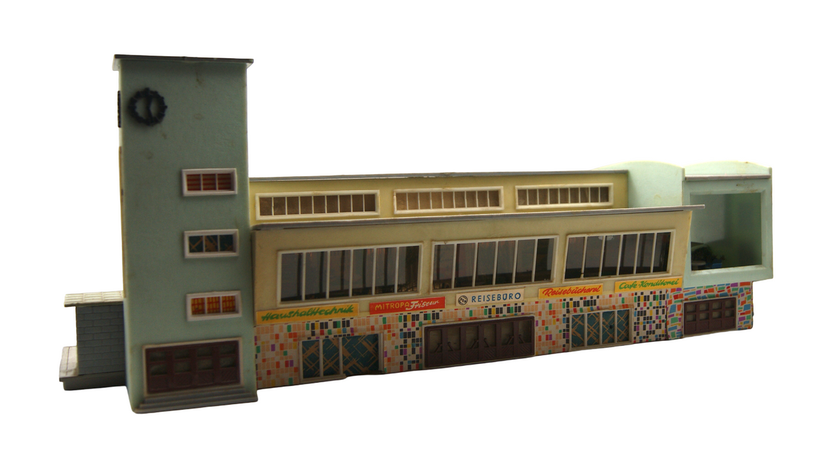 OWO/VERO Bahnhof Warna DDR Großbahnhof mit Uhrturm TT 1:120 Bastler