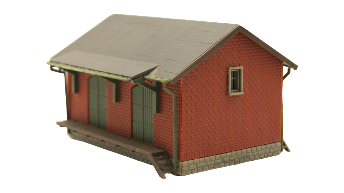 TT 1:120 Güterschuppen mit 2 Ladetoren und Laderampe – Vintage