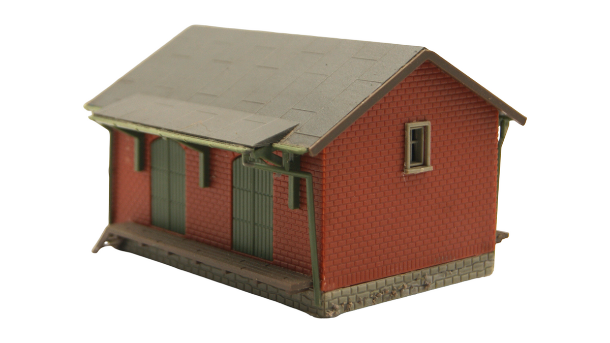 TT 1:120 Güterschuppen mit 2 Ladetoren und Laderampe – Vintage