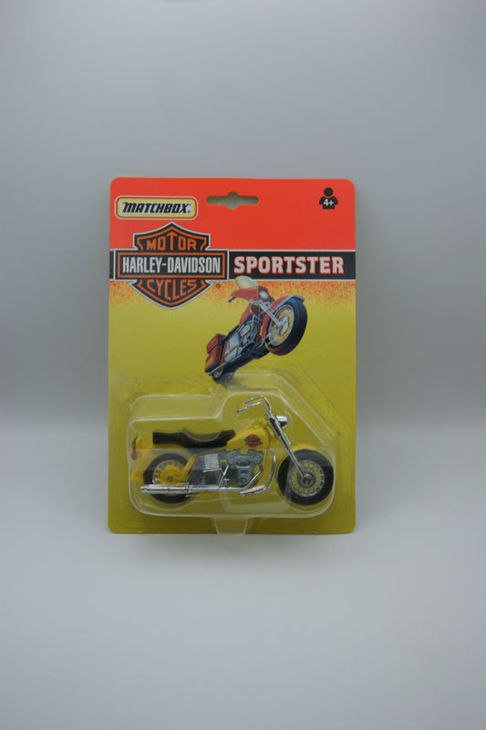 Matchbox Harley-Davidson Sportster Motorrad Gelb OVP Vintage 1993