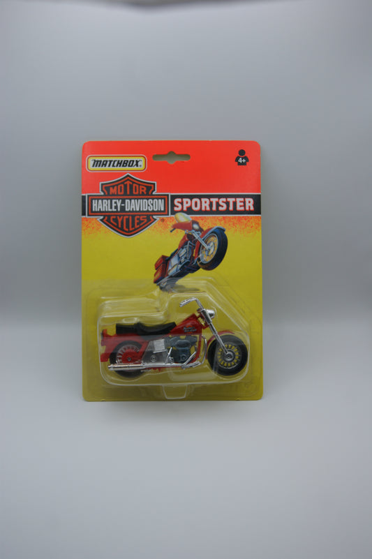 Matchbox Harley-Davidson Sportster Motorrad Rot OVP Vintage 1993