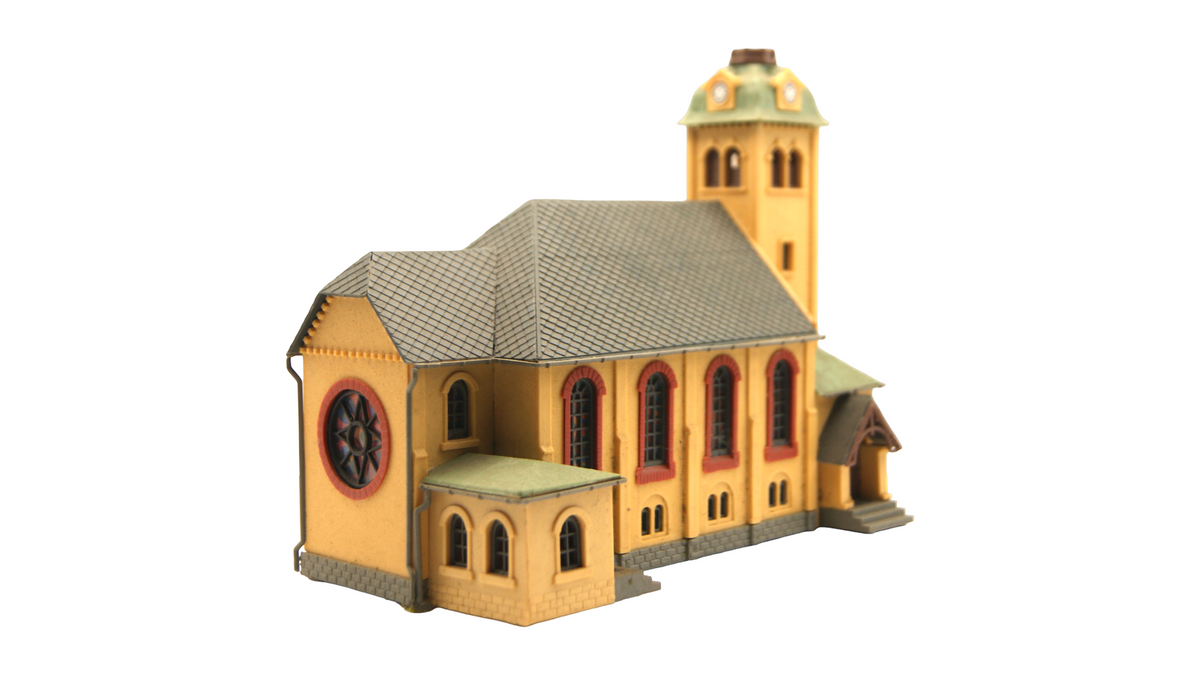 Modellbahn Kirche Spur TT 1:120 Kirchengebäude Landschaftsbau Hersteller unbekannt