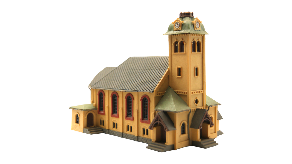 Modellbahn Kirche Spur TT 1:120 Kirchengebäude Landschaftsbau Hersteller unbekannt