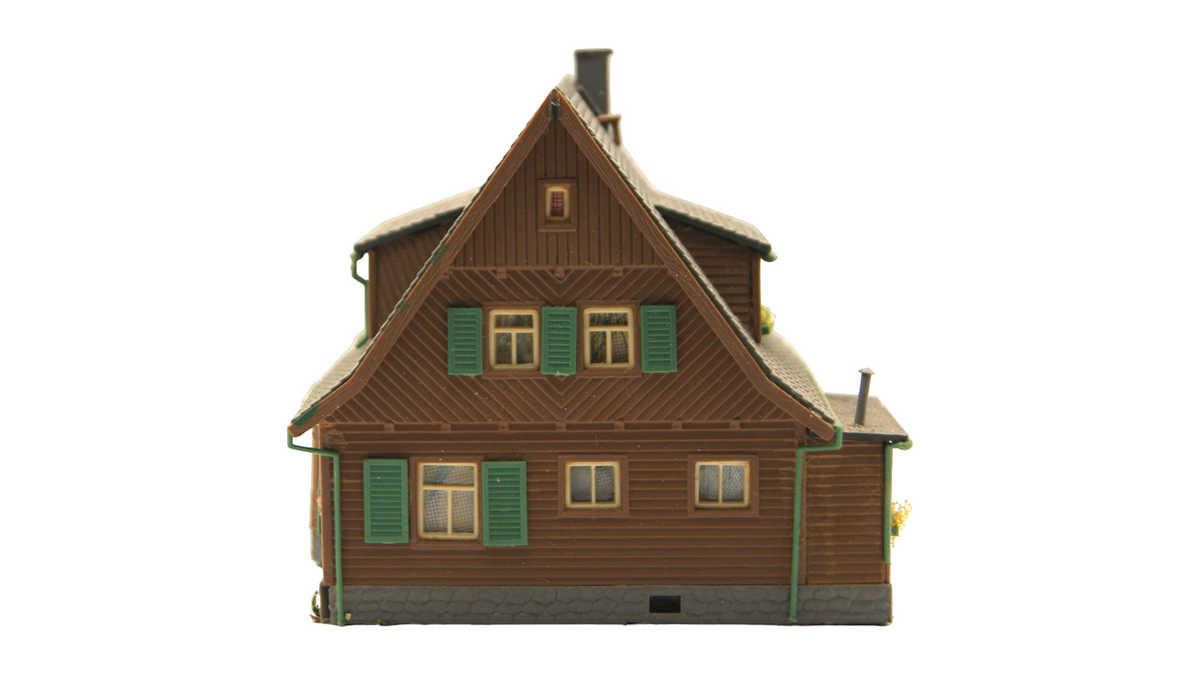 Spur TT 1:120 Wohnhaus mit Erker und Dachgauben – Modellbahn Gebäude