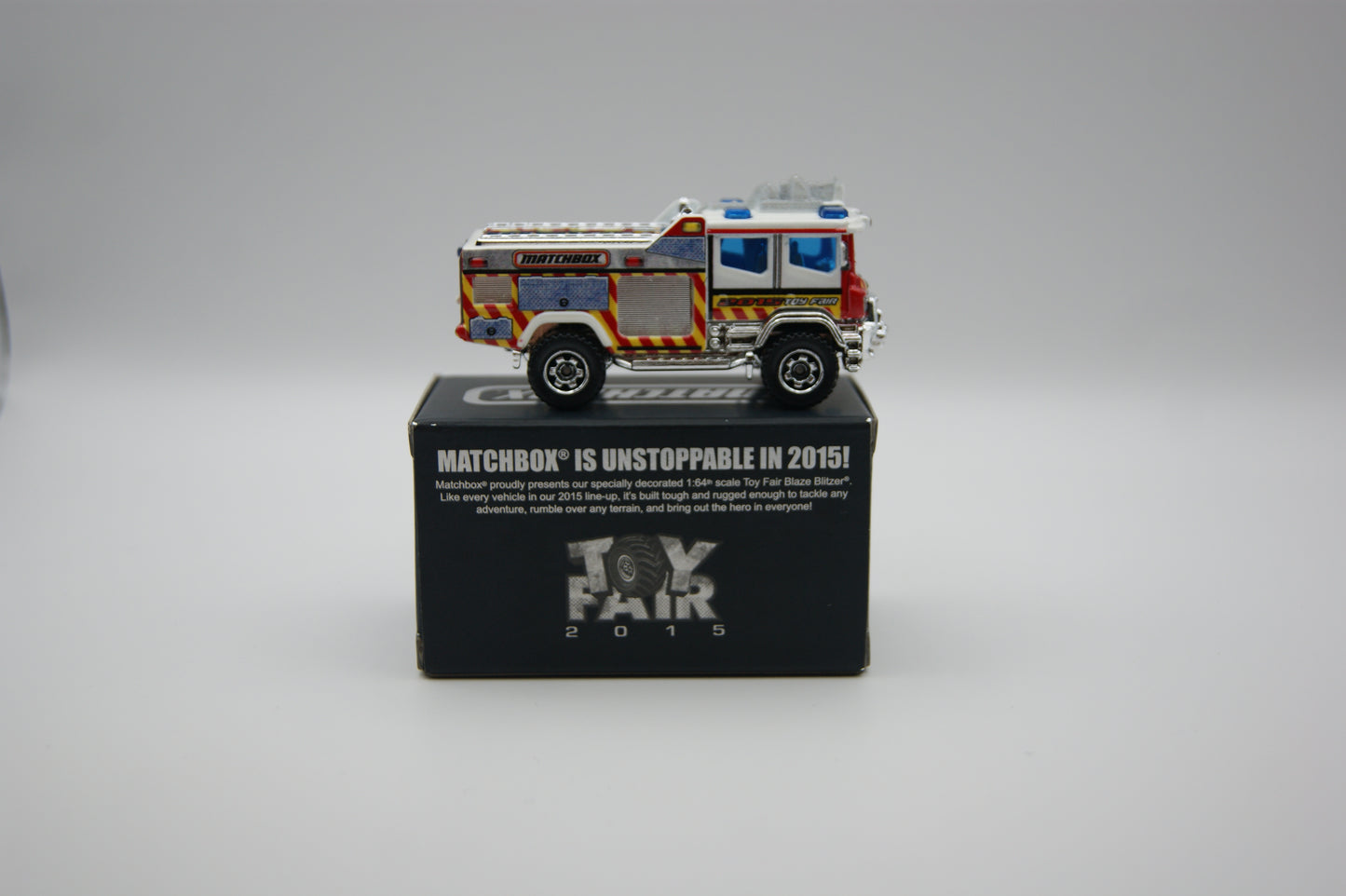 Matchbox Blaze Blitzer Toy Fair 2015 Exclusive Feuerwehr 1:64 mit Box