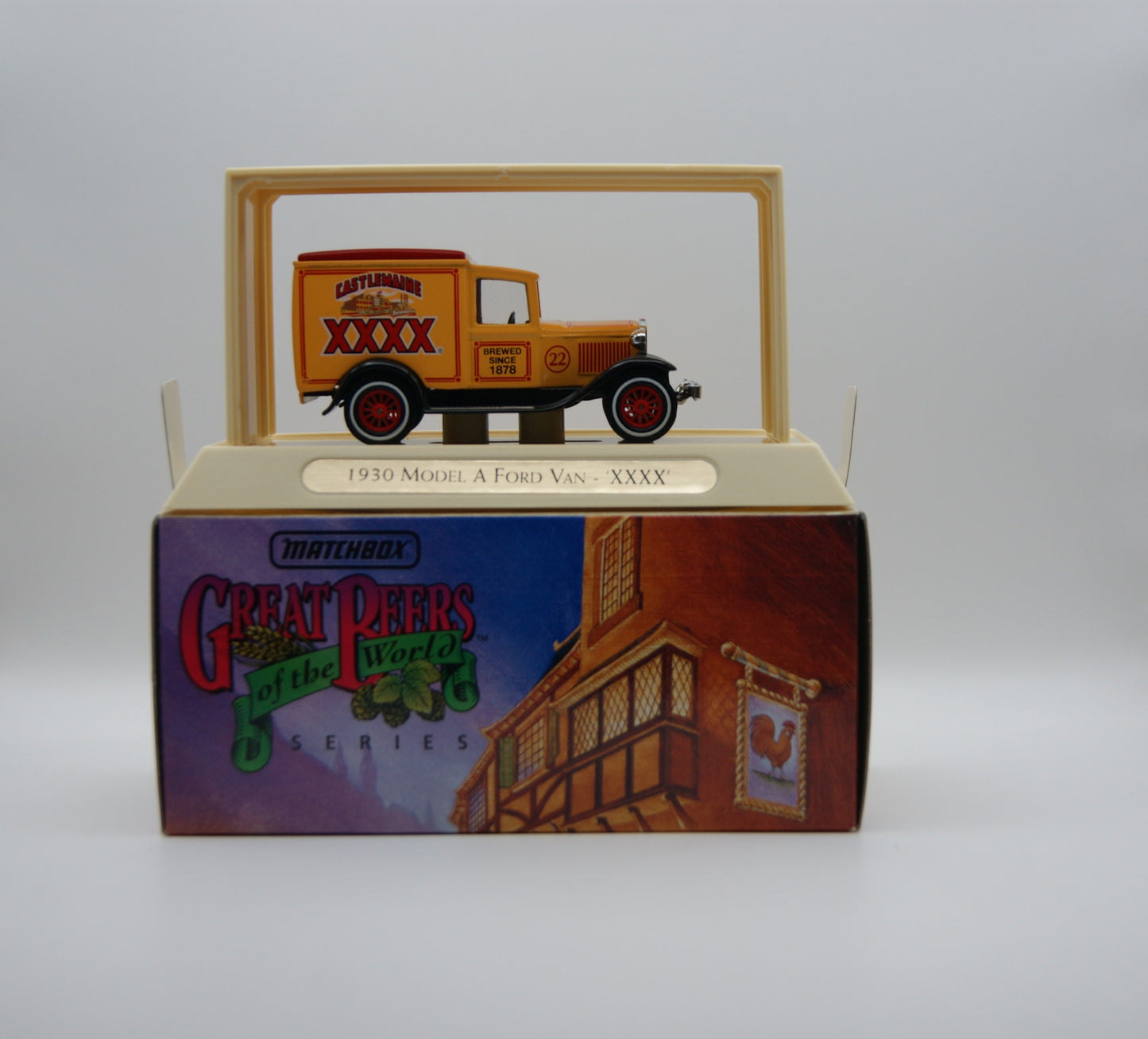 Matchbox Models of Yesteryear YGB01 Ford Model A Van XXXX Corona OVP
