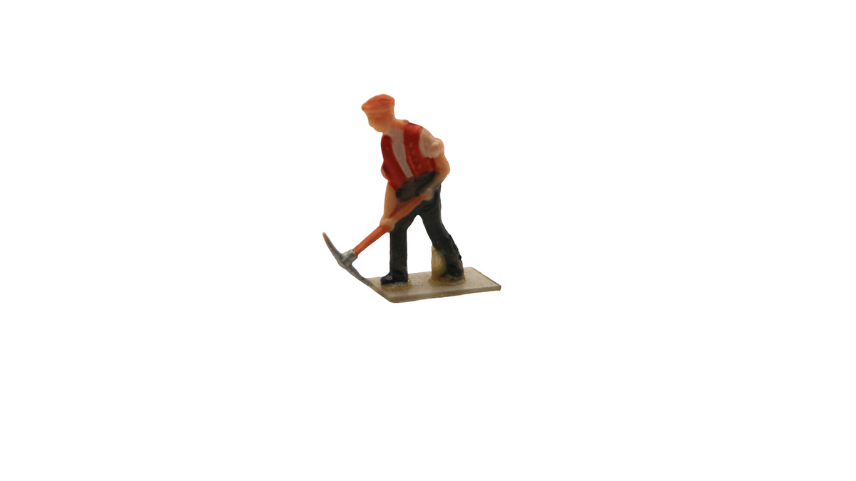 6 Bauarbeiter Figuren Spur H0 1:87 – Baustelle, Straßenbau & Gleisbau