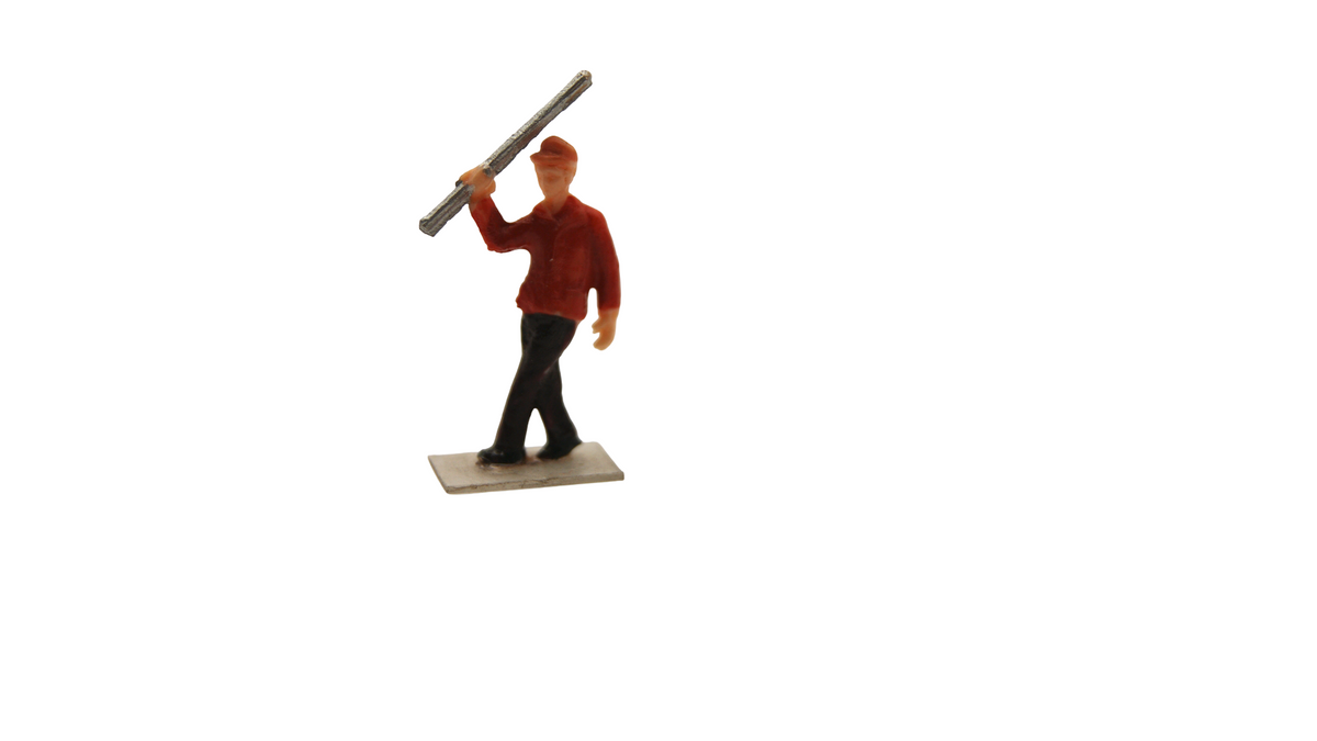 6 Bauarbeiter Figuren Spur H0 1:87 – Baustelle, Straßenbau & Gleisbau