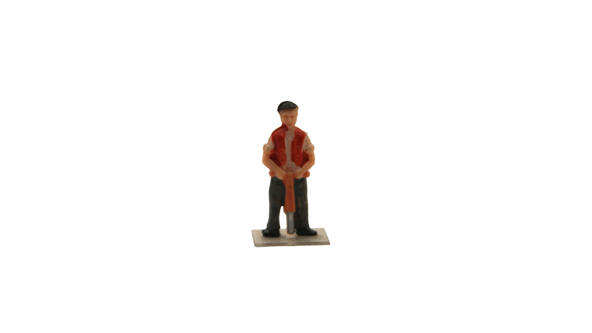 6 Bauarbeiter Figuren Spur H0 1:87 – Baustelle, Straßenbau & Gleisbau