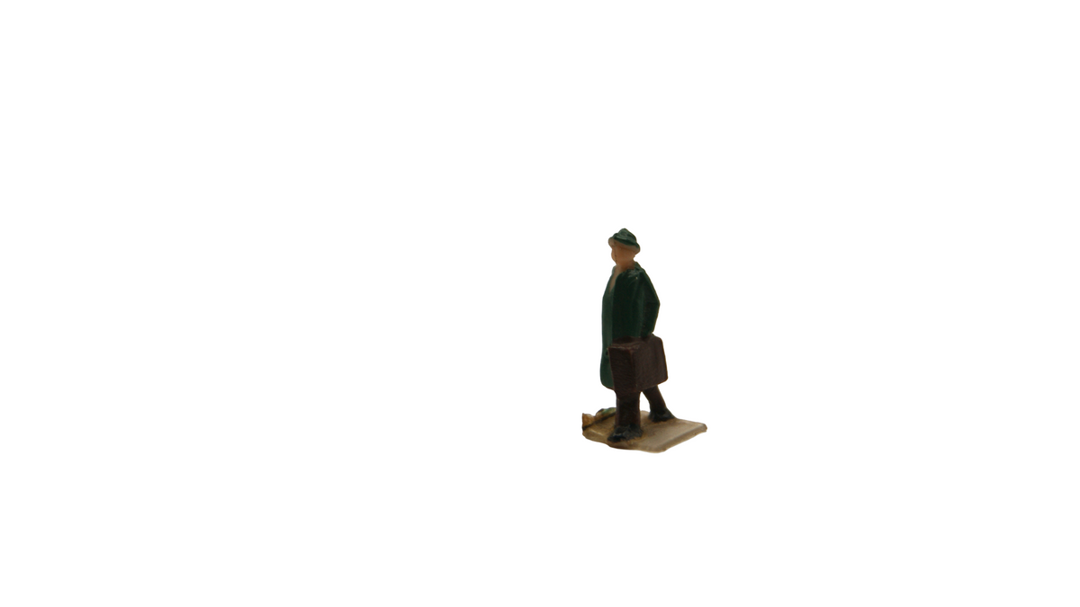 Spur TT 1:120 – 11 Figuren Passanten, Bahnpersonal & Reisende – Vintage