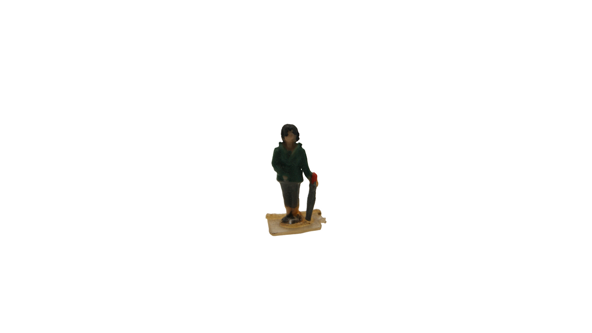Spur TT 1:120 – 11 Figuren Passanten, Bahnpersonal & Reisende – Vintage
