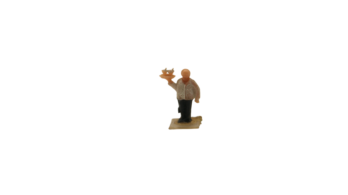 Spur TT 1:120 – 11 Figuren Passanten, Bahnpersonal & Reisende – Vintage