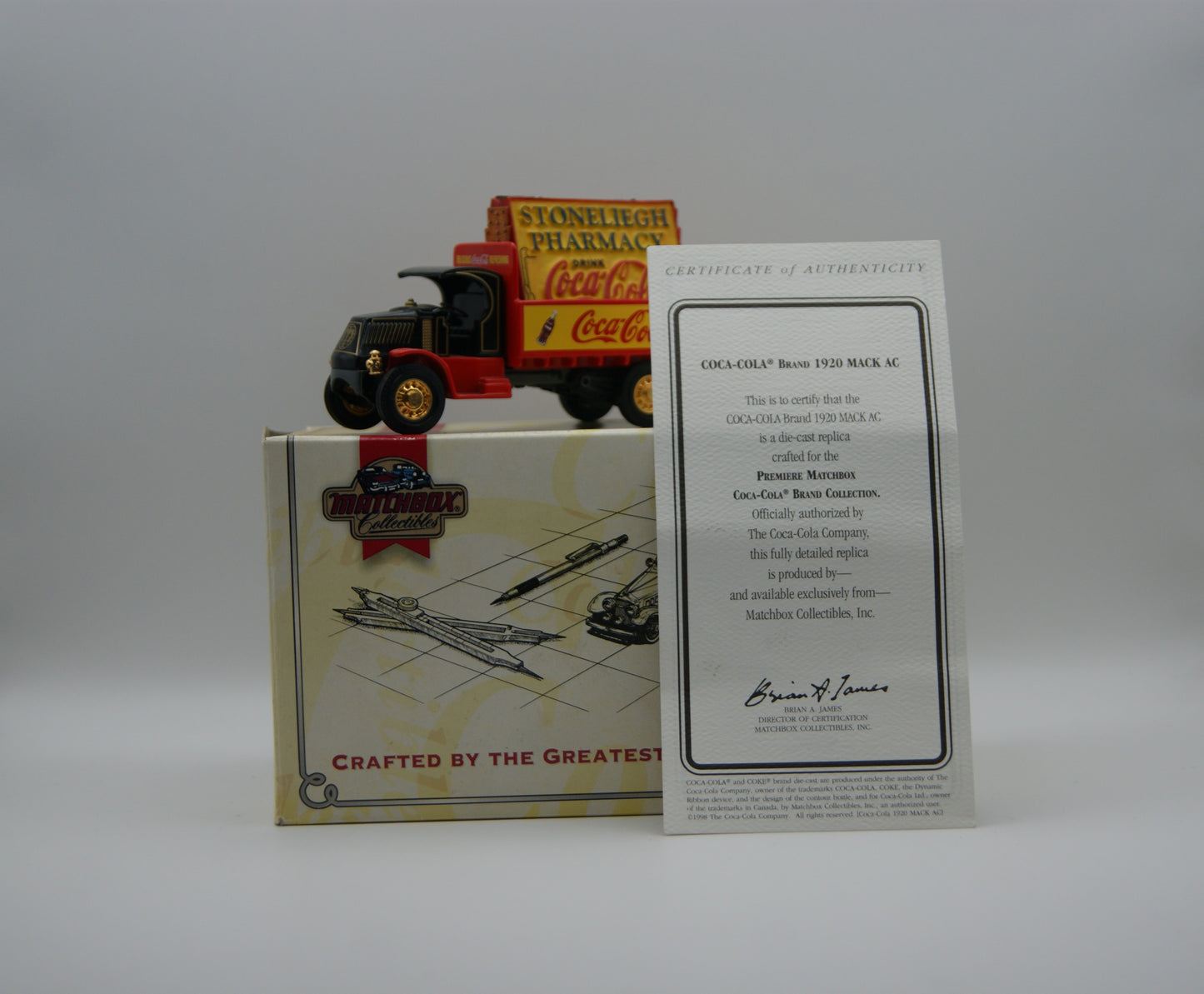 Matchbox Collectibles YPC03-M 1920 Mack AC Coca-Cola Stoneleigh OVP Zertifikat