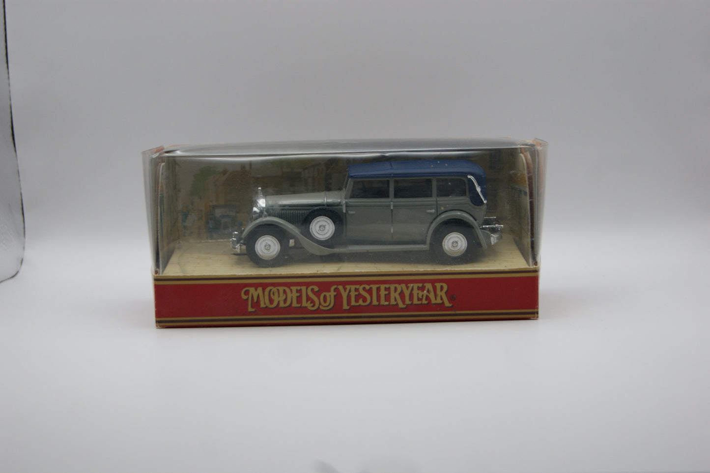 Matchbox Models of Yesteryear Y-40 1931 Mercedes-Benz 770 Grau Blau OVP
