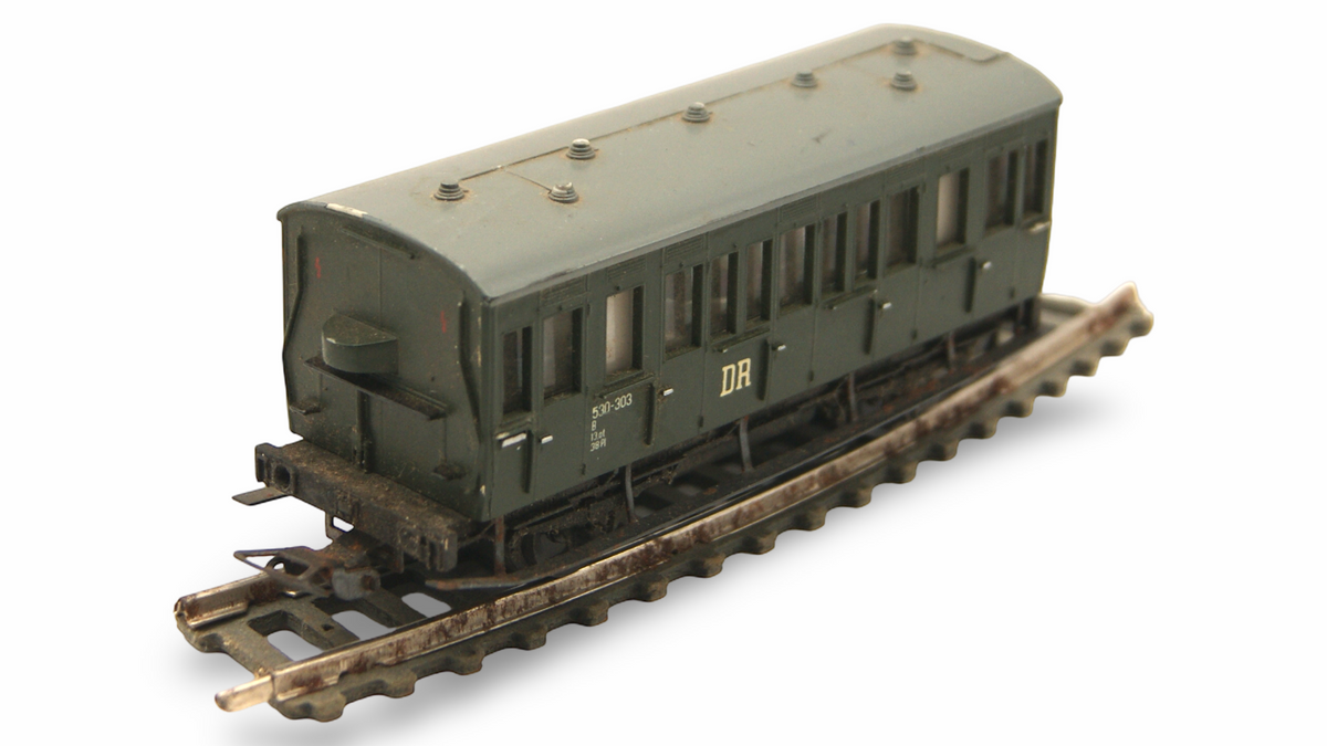 PIKO H0 1:87 DR 3 Personenwagen Konvolut – rollfähig – Bastlerware