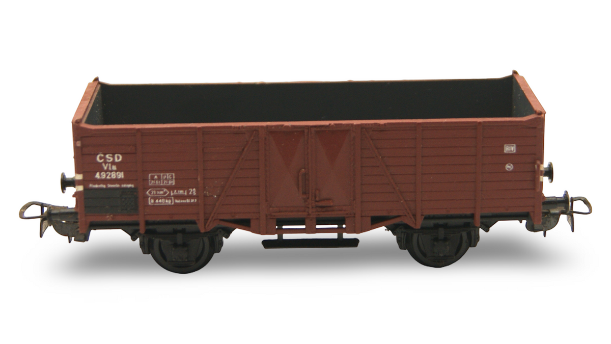 PIKO H0 ČSD Hochbordwagen braun – geprüft