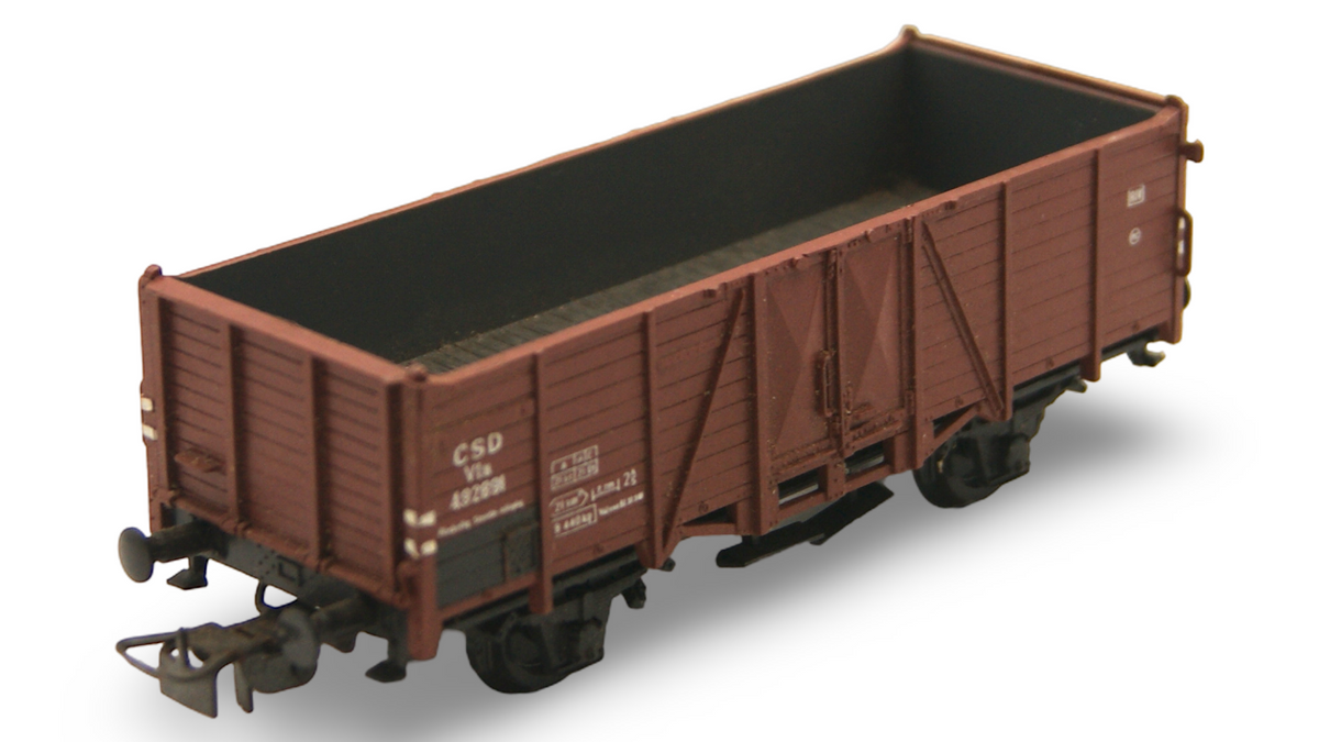 PIKO H0 ČSD Hochbordwagen braun – geprüft