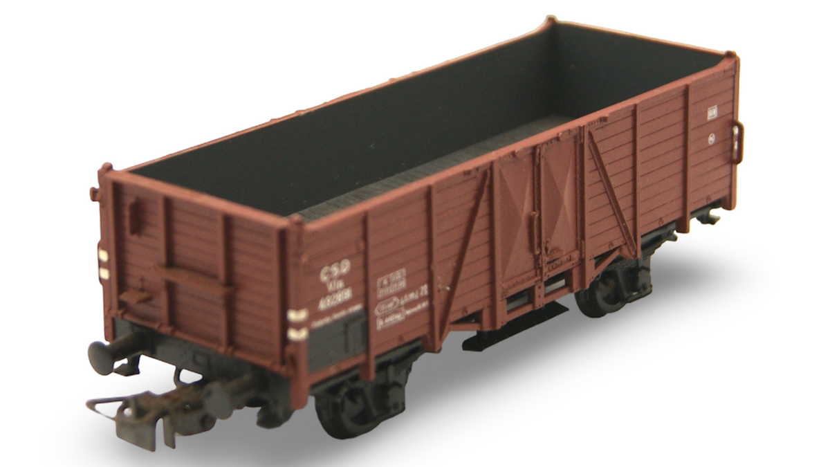 PIKO H0 ČSD Hochbordwagen braun – geprüft