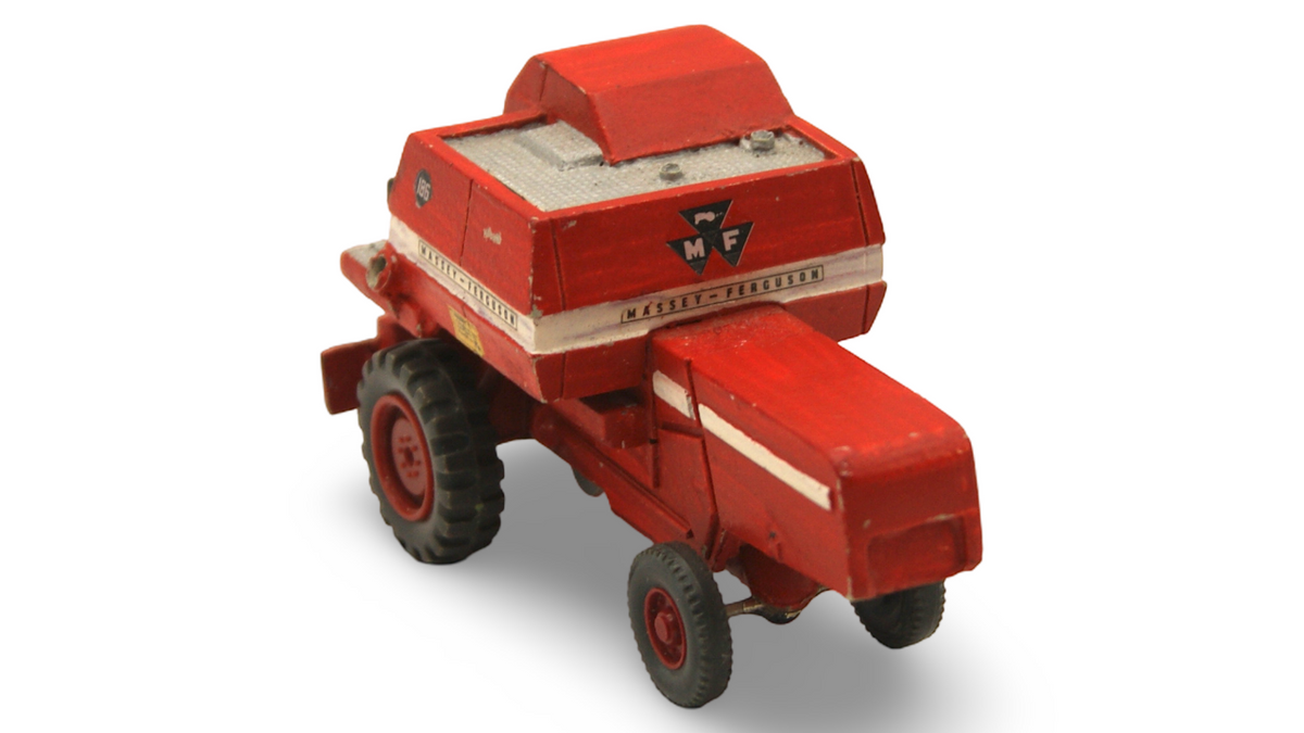 Massey Ferguson MF 186 Mähdrescher Modell Rot Vintage ohne Schneidwerk