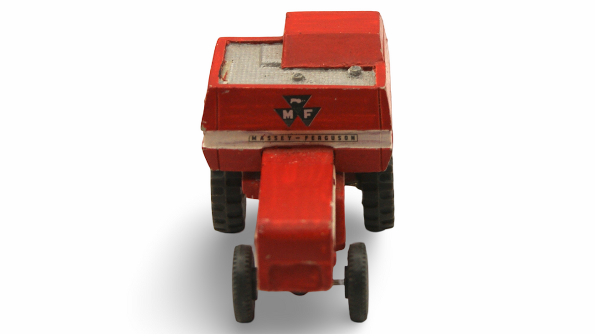 Massey Ferguson MF 186 Mähdrescher Modell Rot Vintage ohne Schneidwerk