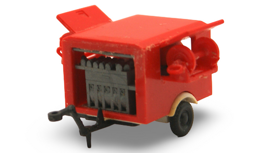 Feuerwehr Geräteanhänger 1:87 H0 Rot Modellanhänger Zubehör