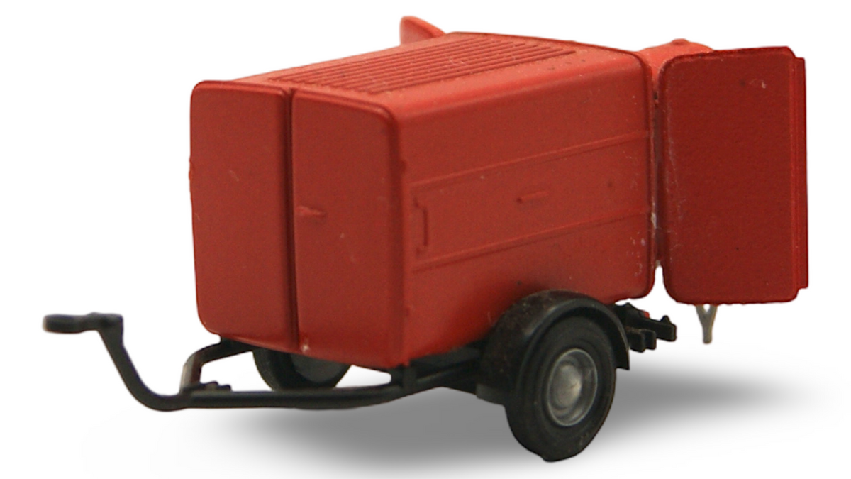 Busch 1:87 H0 Feuerwehr Tragkraftspritzenanhänger rot guter Zustand