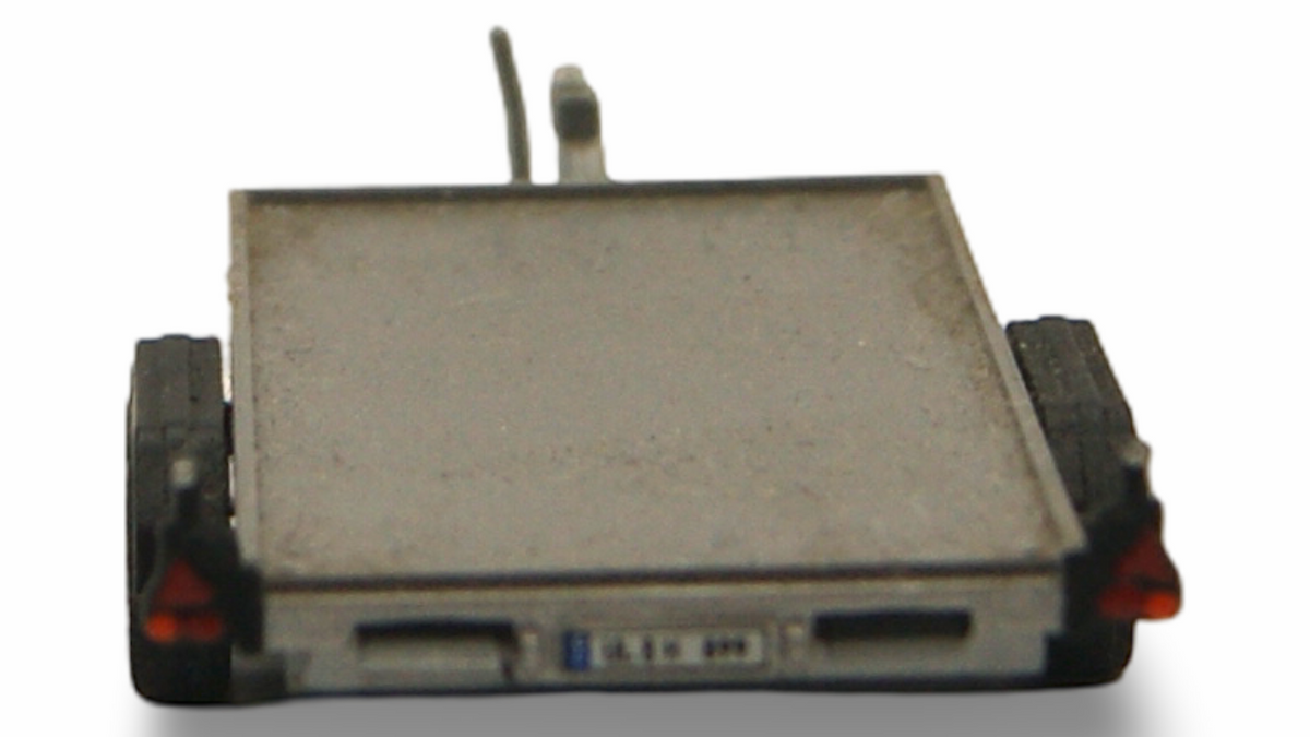 Herpa 1:87 H0 Tandem-Autotransportanhänger Silber – Guter Zustand