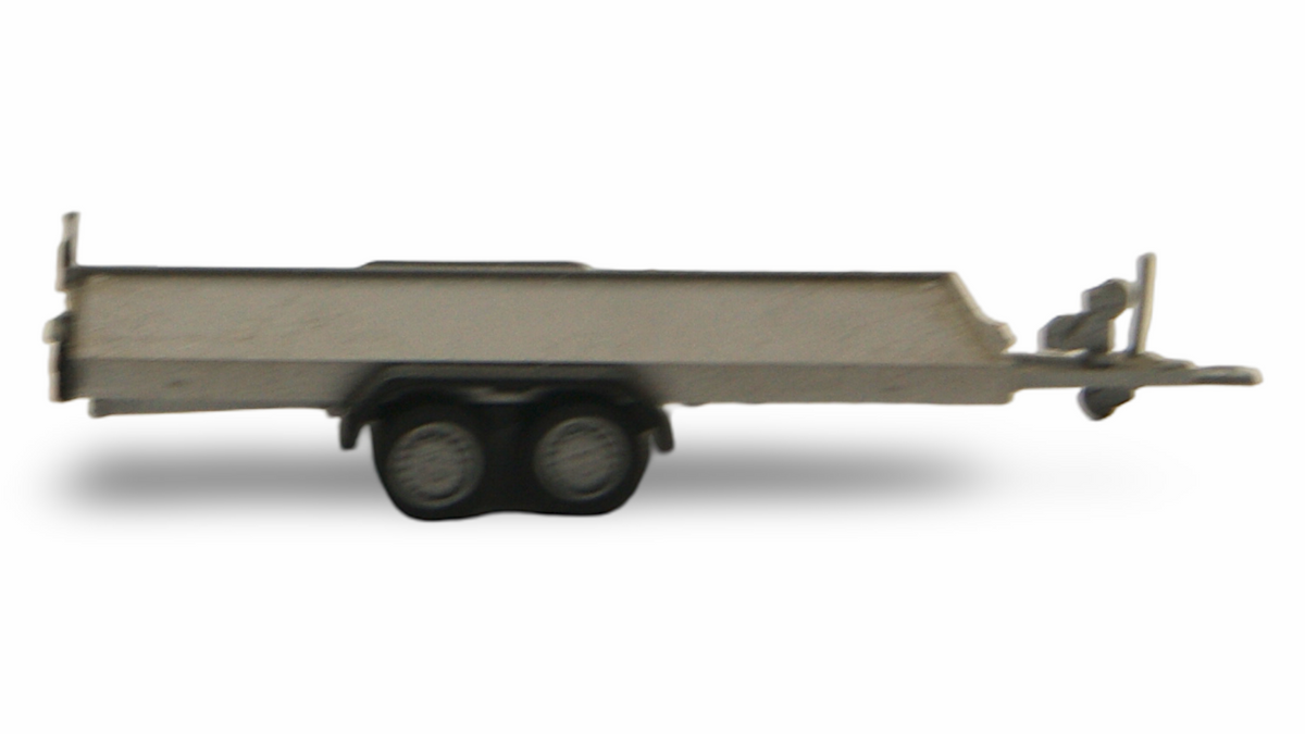 Herpa 1:87 H0 Tandem-Autotransportanhänger Silber – Guter Zustand
