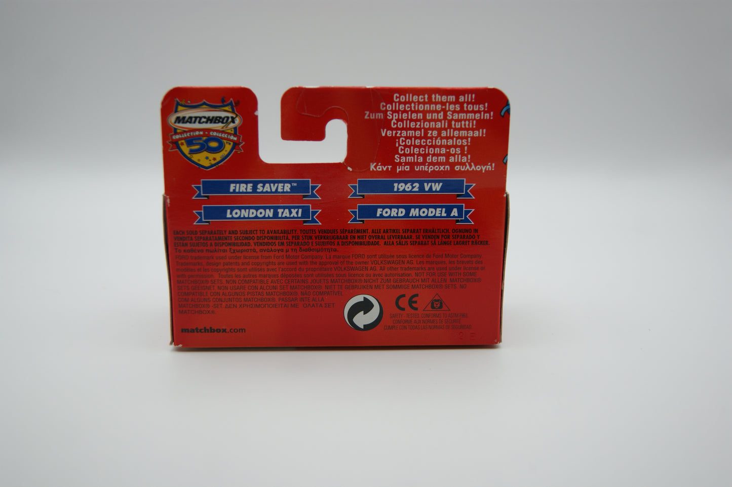 Matchbox Fire Saver 50th Anniversary 1952–2002 Feuerwehr OVP