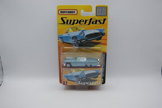 Matchbox Superfast 1957 Ford Thunderbird #1 Limited Edition Blau OVP