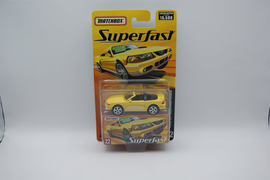Matchbox Superfast Ford SVT Mustang Cobra Cabrio #22 Limited 15.500 OVP