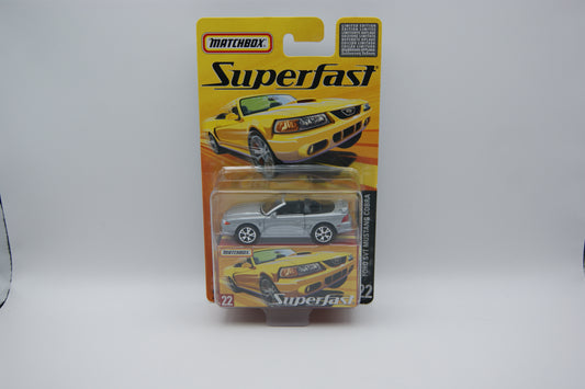 Matchbox Superfast Ford SVT Mustang Cobra #22 Silber Limited Edition 8000 OVP