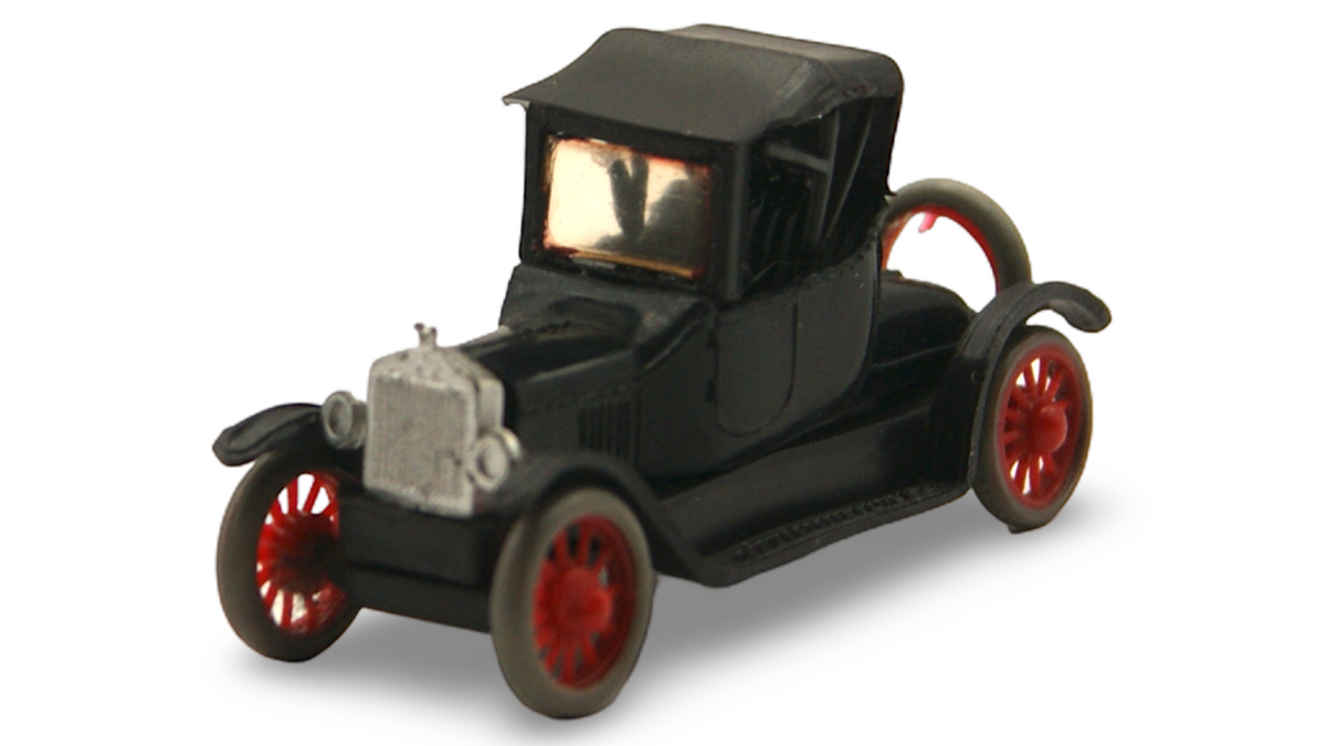 Mini Cars Ford Model T Coupé 1:87 – Schwarz mit roten Speichenrädern
