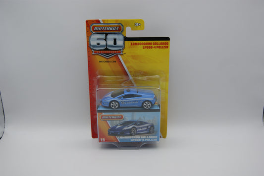 Matchbox Lamborghini Gallardo LP560-4 Polizia #11 60th Anniversary OVP