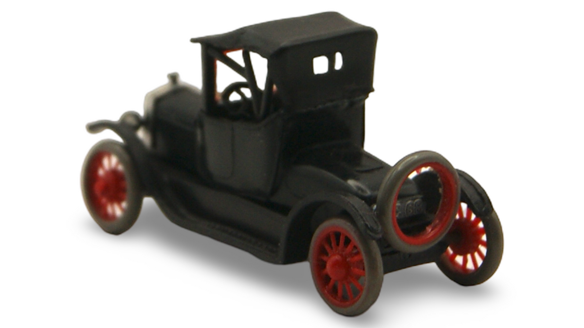 Mini Cars Ford Model T Coupé 1:87 – Schwarz mit roten Speichenrädern