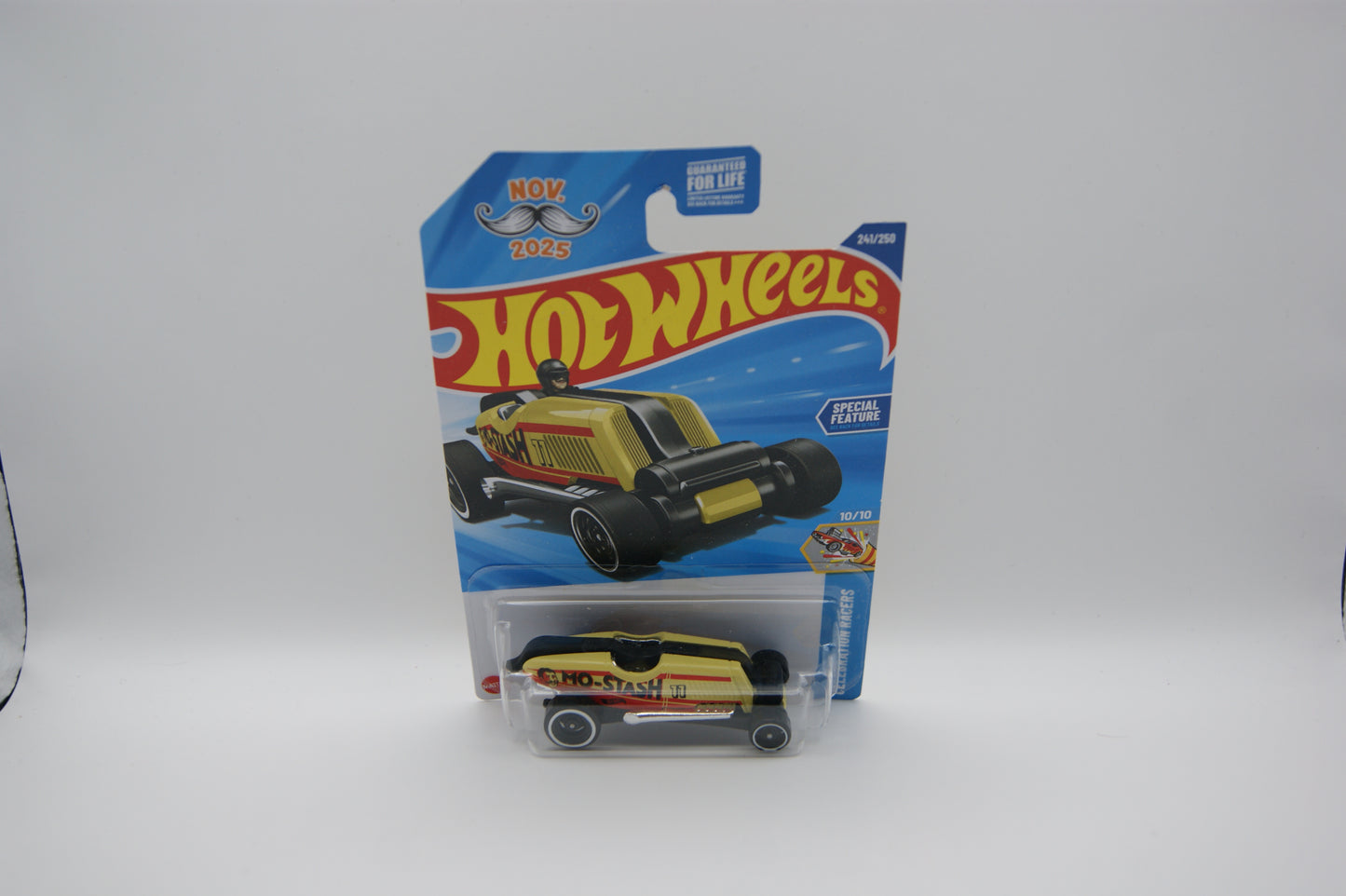 Hot Wheels Mo-Stash 2025 Celebration Racers 10/10 #241/250 US Long Card OVP