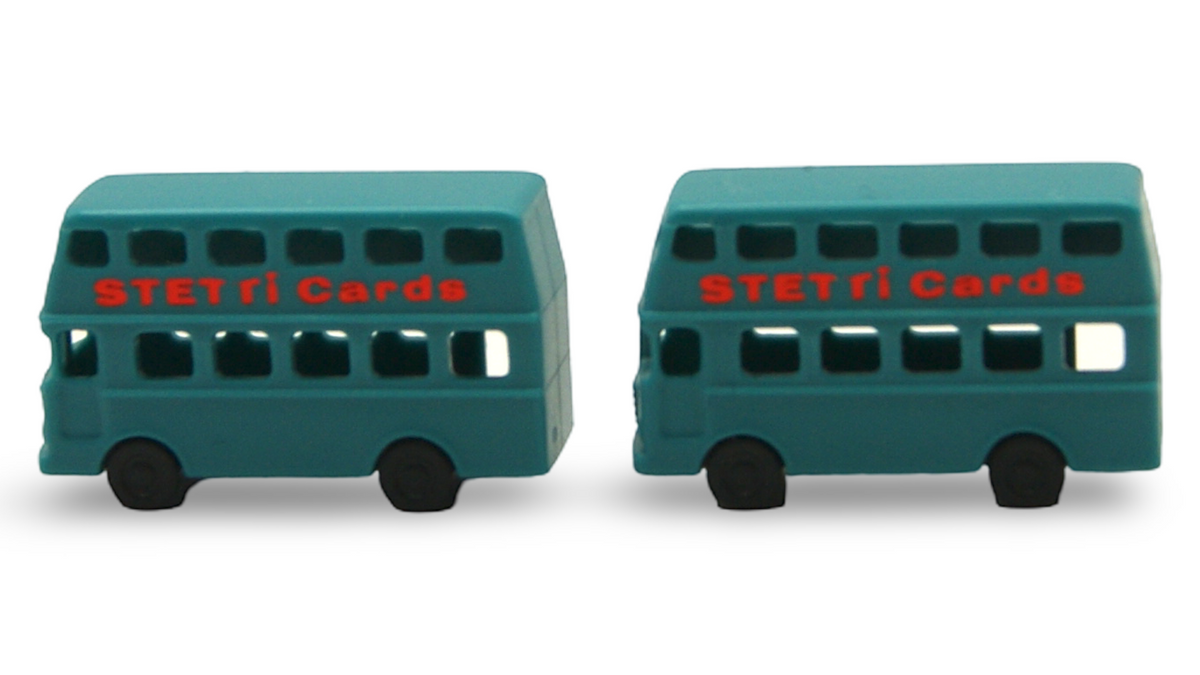 1:160 Spur N Doppeldeckerbus „STETTI Cards“ – 2er-Set