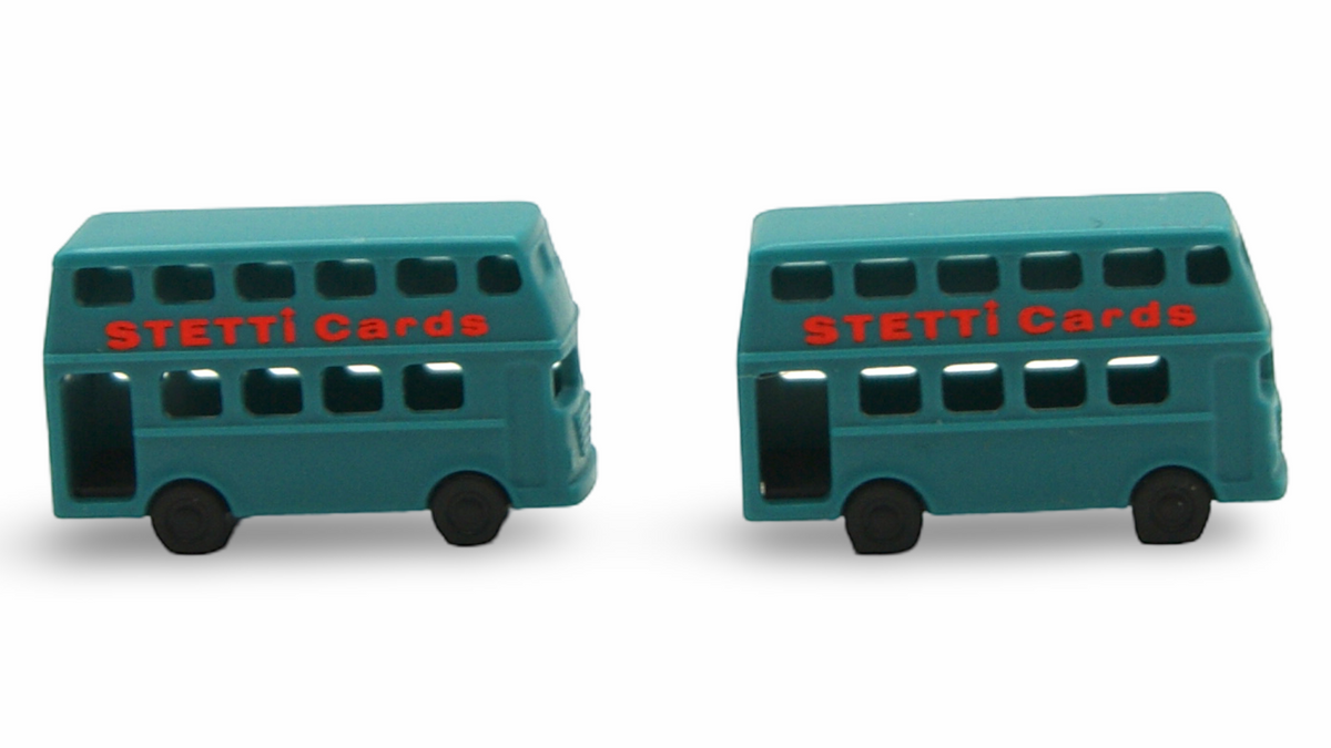 1:160 Spur N Doppeldeckerbus „STETTI Cards“ – 2er-Set