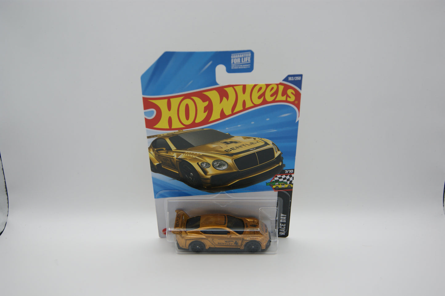 Hot Wheels 2018 Bentley Continental GT3 2025 Race Day 7/10 #162/250 Gold US Long Card OVP