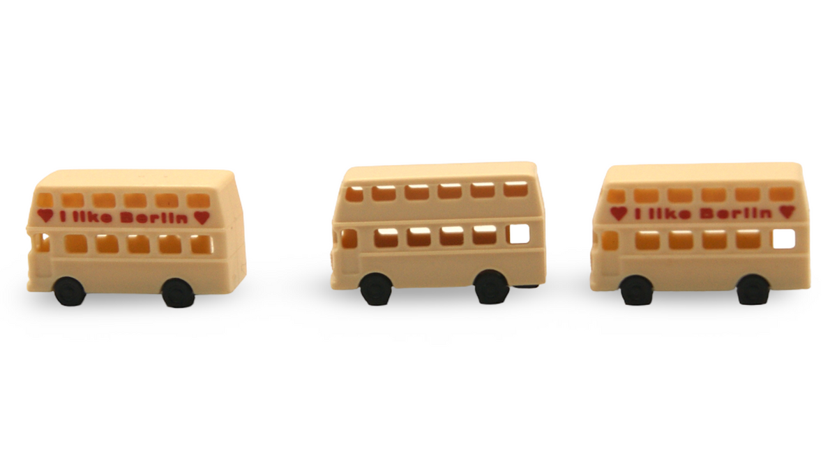 3× Doppeldeckerbus „I Like Berlin“ – 1:160 Spur N