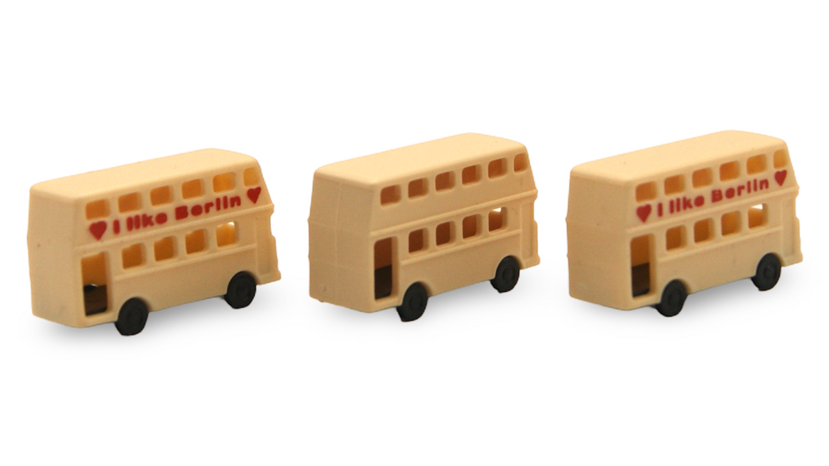3× Doppeldeckerbus „I Like Berlin“ – 1:160 Spur N