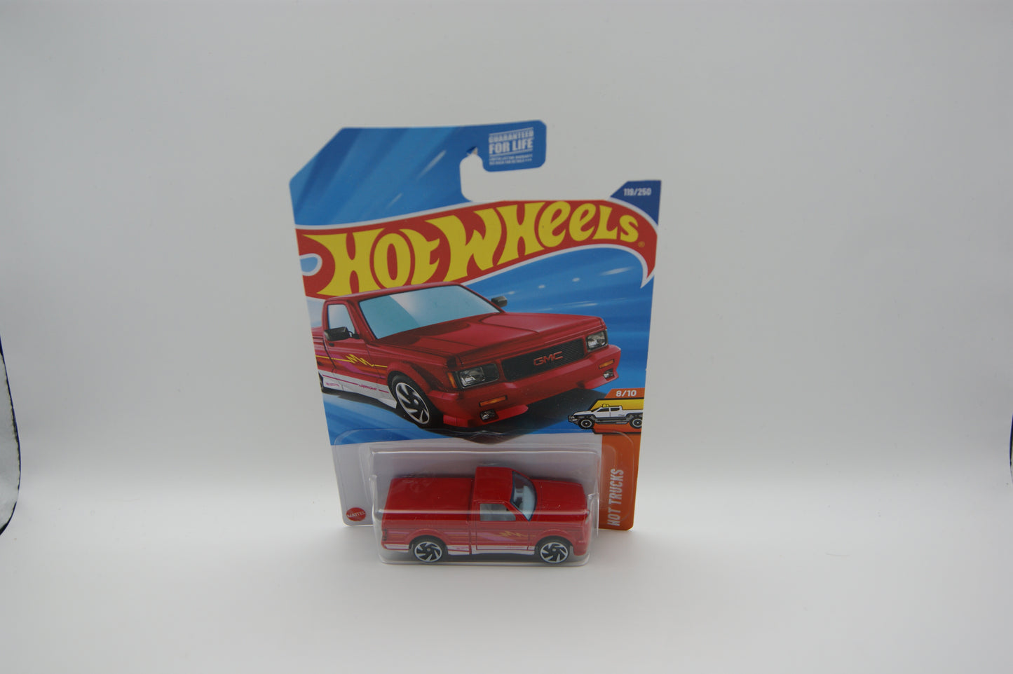 Hot Wheels ’91 GMC Syclone 2025 HW Hot Trucks 8/10 #119/250 Rot US Long Card OVP