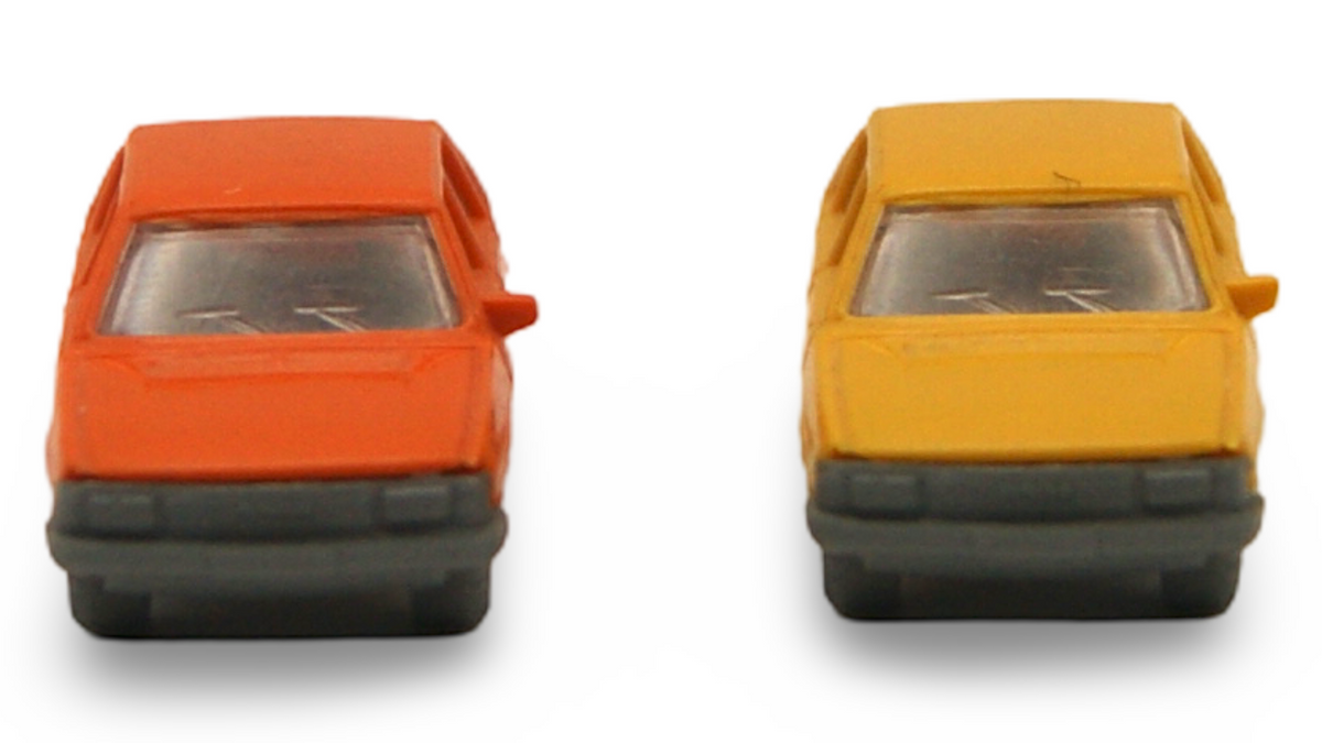 Fleischmann Audi 100 – 1:160 Spur N – 2er-Set Orange & Gelb