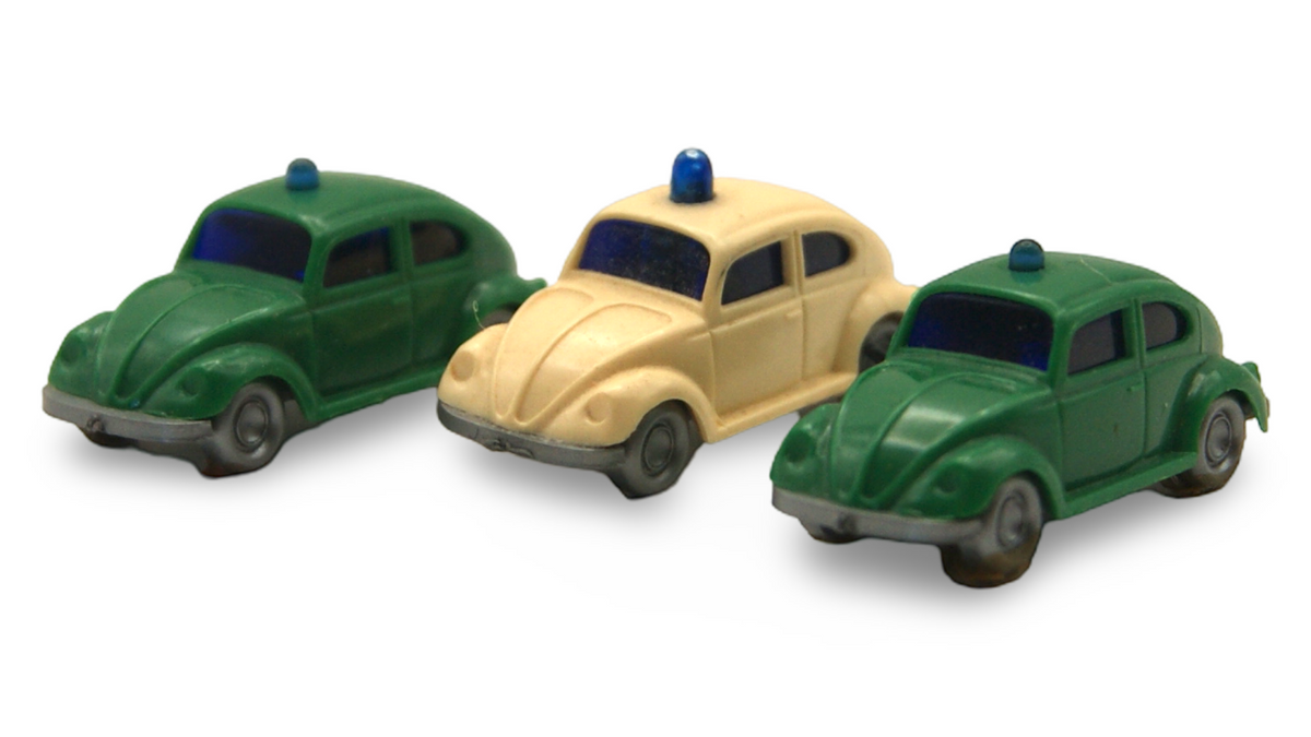 Wiking VW Käfer Polizei 3er Set 1:160 Spur N