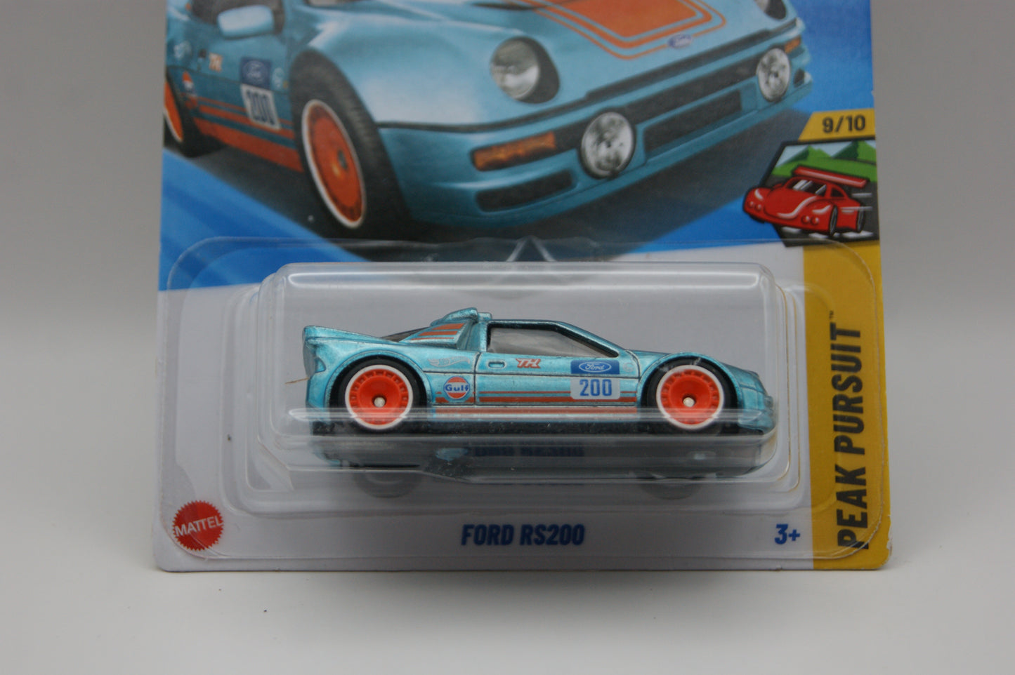 Hot Wheels Ford RS200 Gulf Super Treasure Hunt STH 2025 #247/250 US Long Card OVP