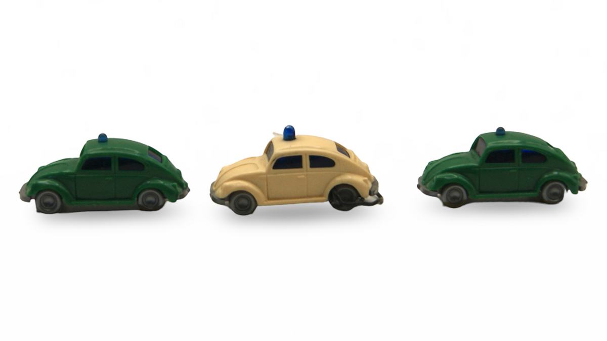 Wiking VW Käfer Polizei 3er Set 1:160 Spur N