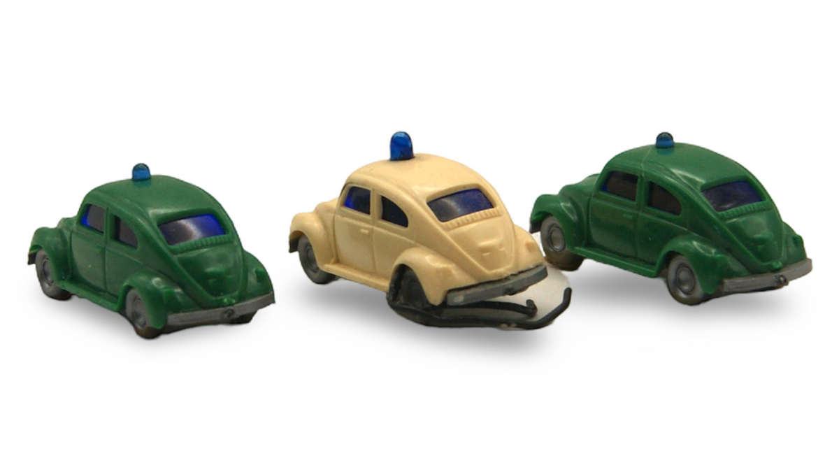 Wiking VW Käfer Polizei 3er Set 1:160 Spur N