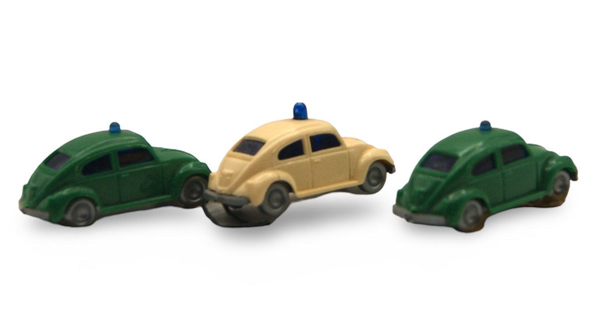 Wiking VW Käfer Polizei 3er Set 1:160 Spur N
